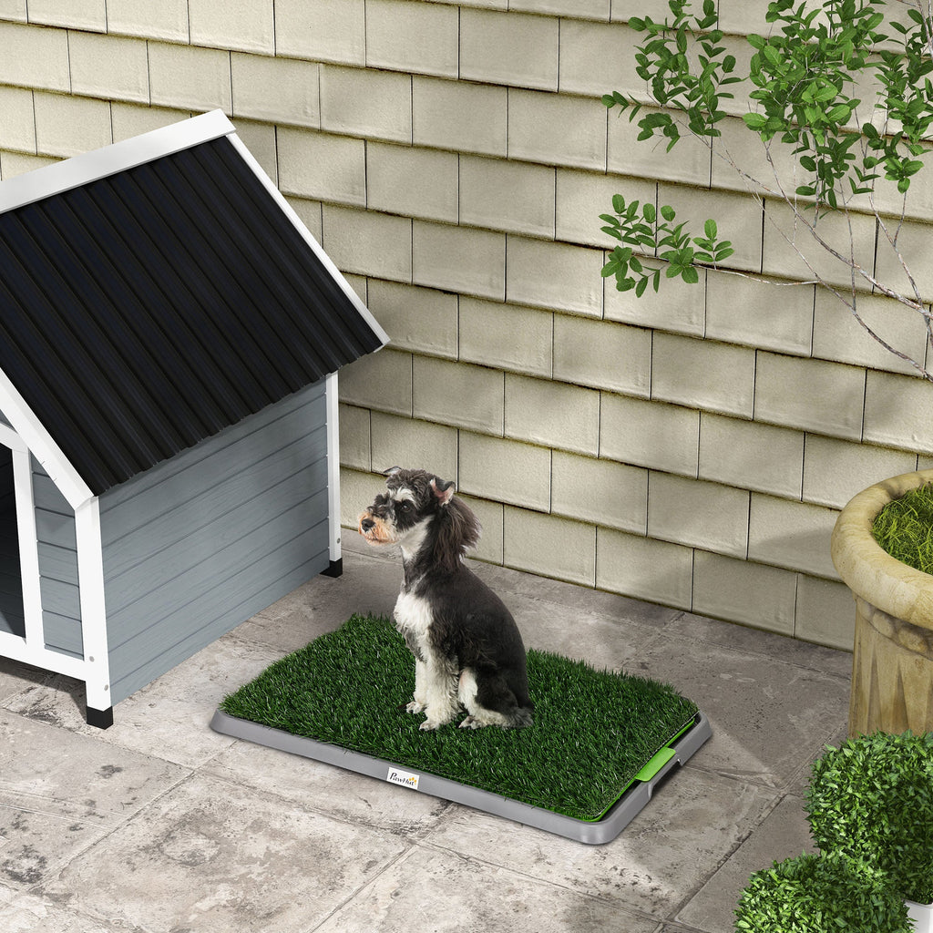 EasyComfort Toilette per Cani with Prato Finto, Erba di Ricambio e Vassoio Inferiore, 67x41cm