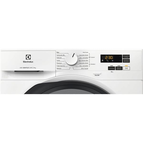 Asciugatrice Electrolux EW6HA19G Serie 600 GentleCare 9 Kg Classe C Pompa di Calore (A85xL59,6xP63,6) Bianco