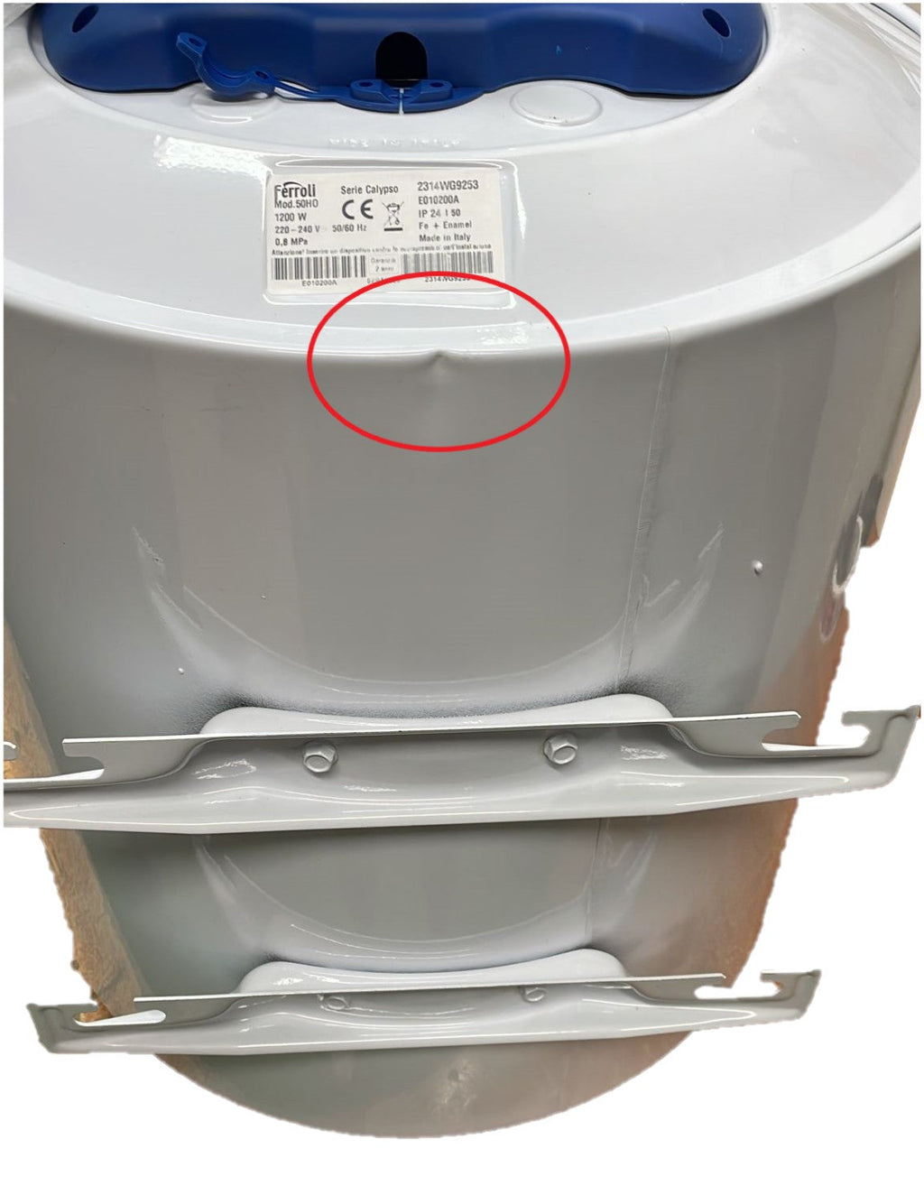 BARGAIN AREA Electric Water Heater Ferroli Calypso 50 HO Horizontal 50 Liters