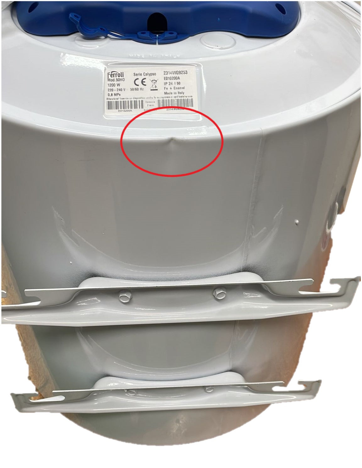 BARGAIN AREA Electric Water Heater Ferroli Calypso 50 HO Horizontal 50 Liters