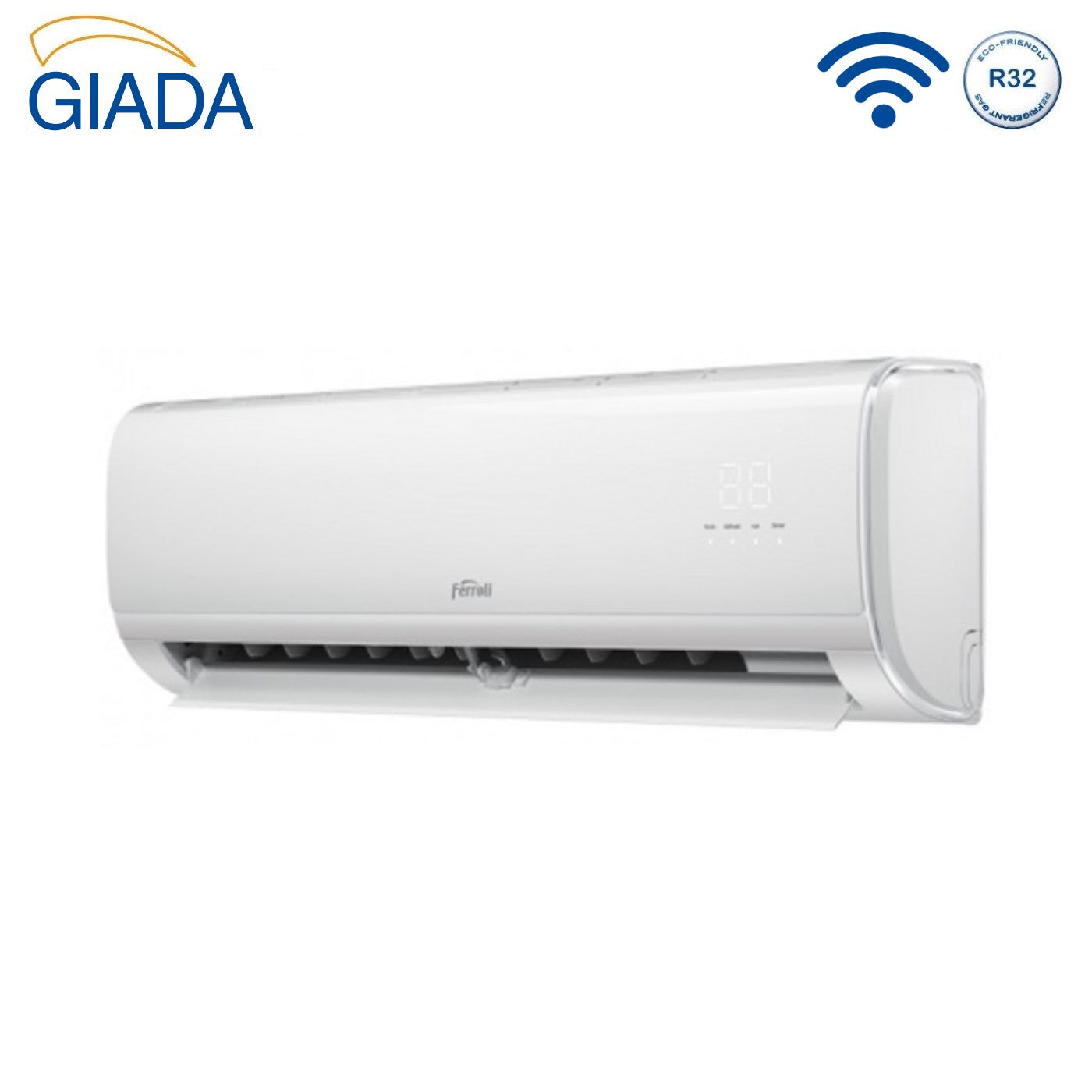 Ferroli Giada 2CP001HF wand-binnenunit 9000 BTU/h (R-32) met Wi‑Fi