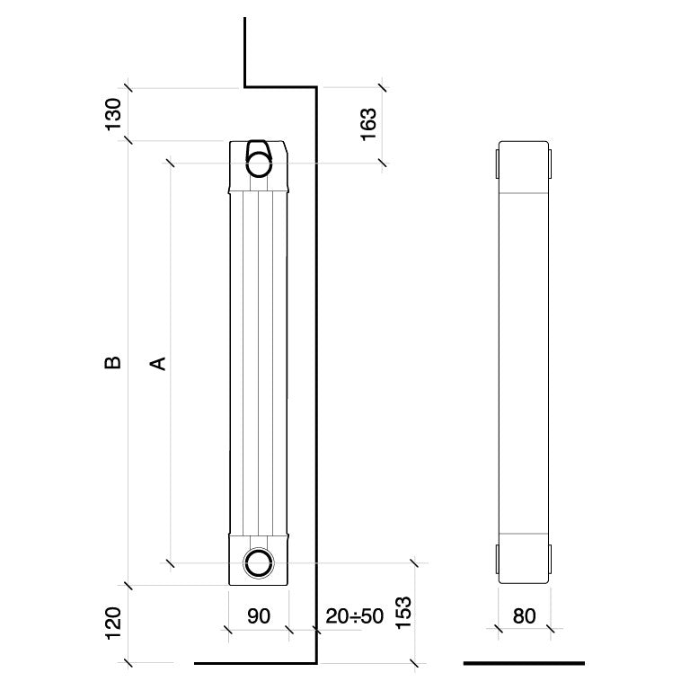 Fondital GARDA S90 aluminium radiator