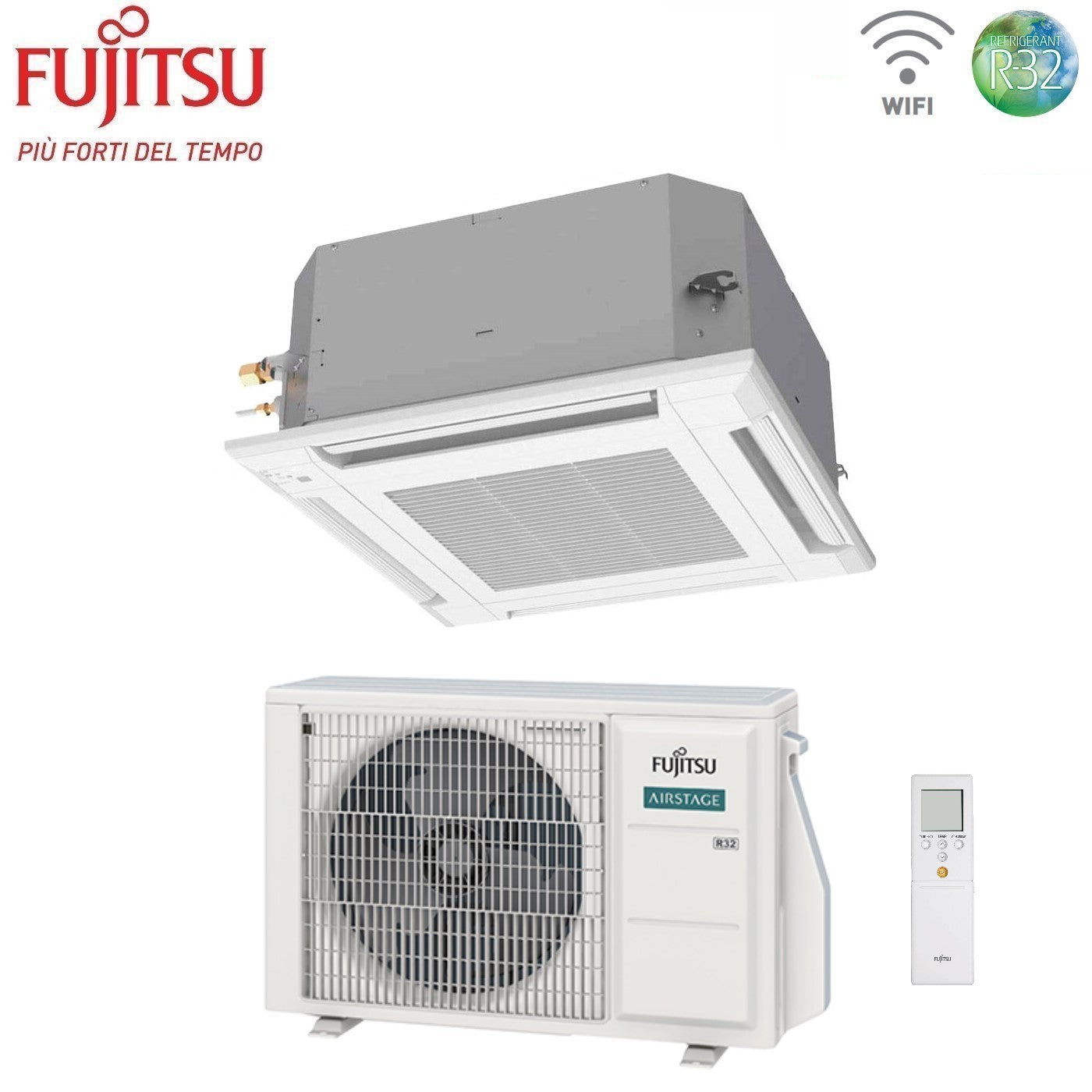 Fujitsu KV Eco AUXG09KVLA Airconditioner (cassette) 9000 Btu