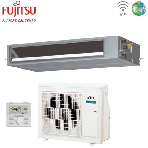 Air conditioner Canalizzato Fujitsu KMTAP Eco 30000 Btu ARXH30KMTAP R-32 optional Wi-Fi with Filocomando