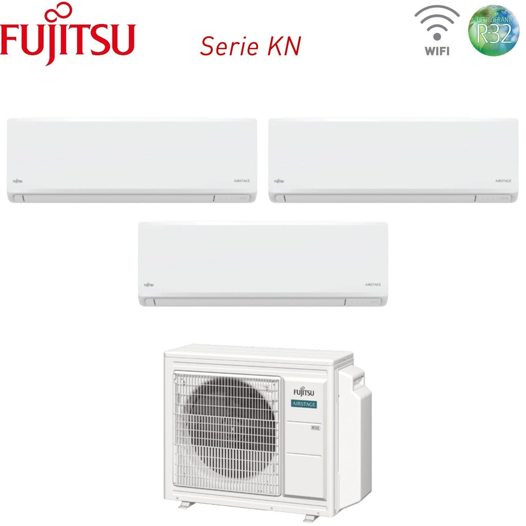 Fujitsu KN AIRSTAGE tri-split airconditioner 3x7000 BTU (AOEG18KBCA3)
