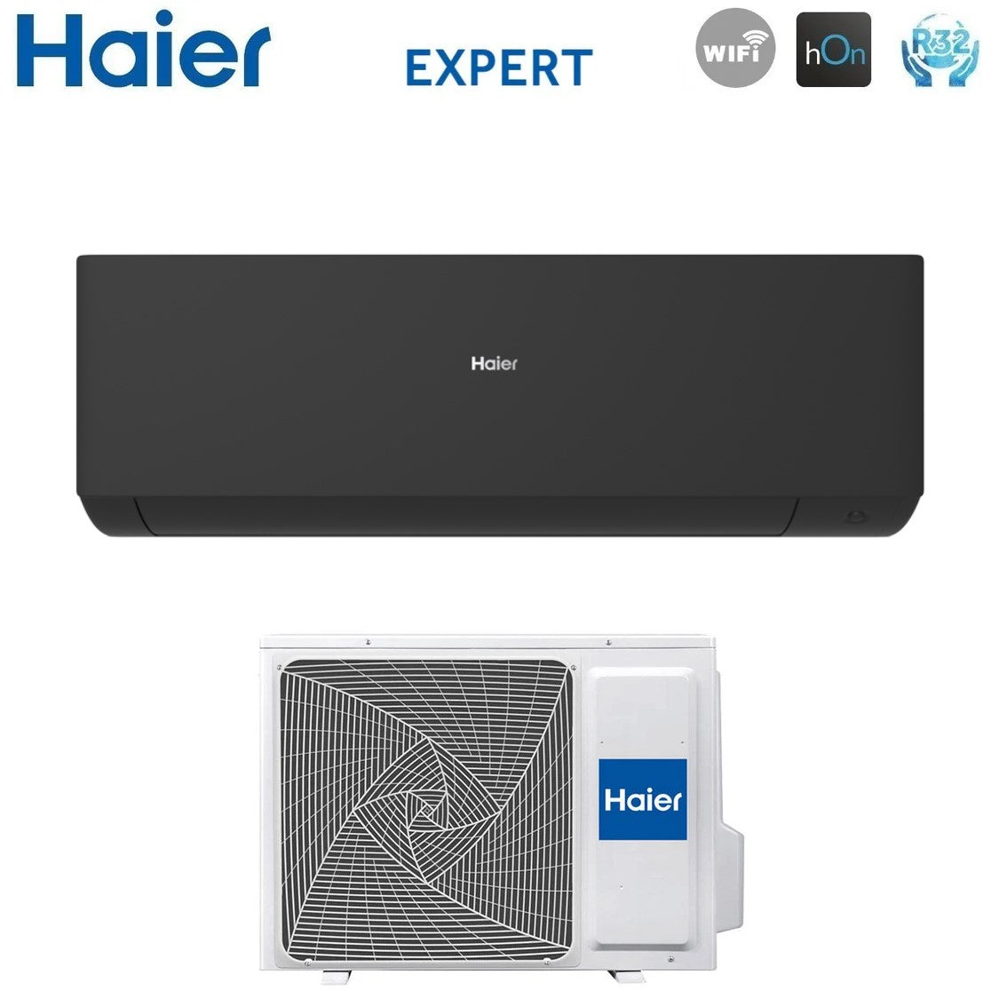 Air conditioner Haier Expert Black 12000 Btu AS35XCAHRA-MB R-32 built-in Wi-Fi black