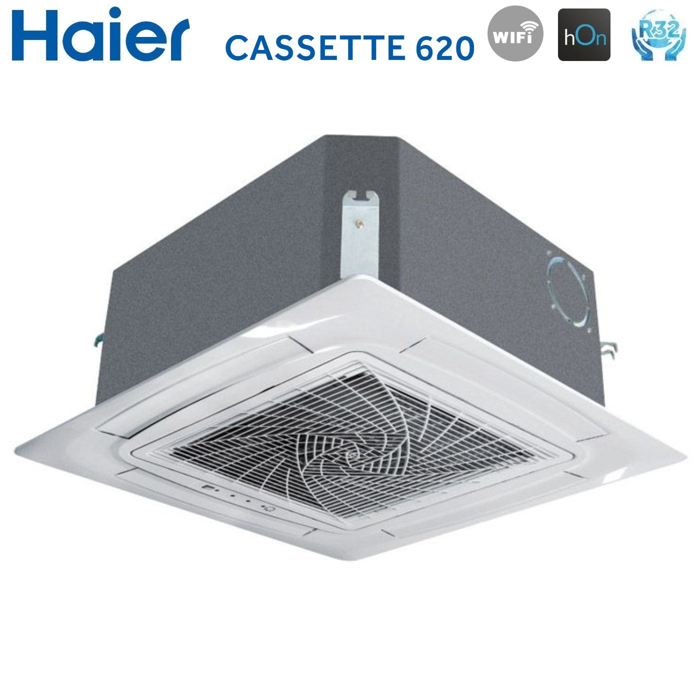 Air conditioner tri-split Haier Inverter a Cassetta 620 9+9+12 with 3U55S2SR3FA R-32 optional Wi-Fi 9000+9000+12000 with Griglia Inclusa
