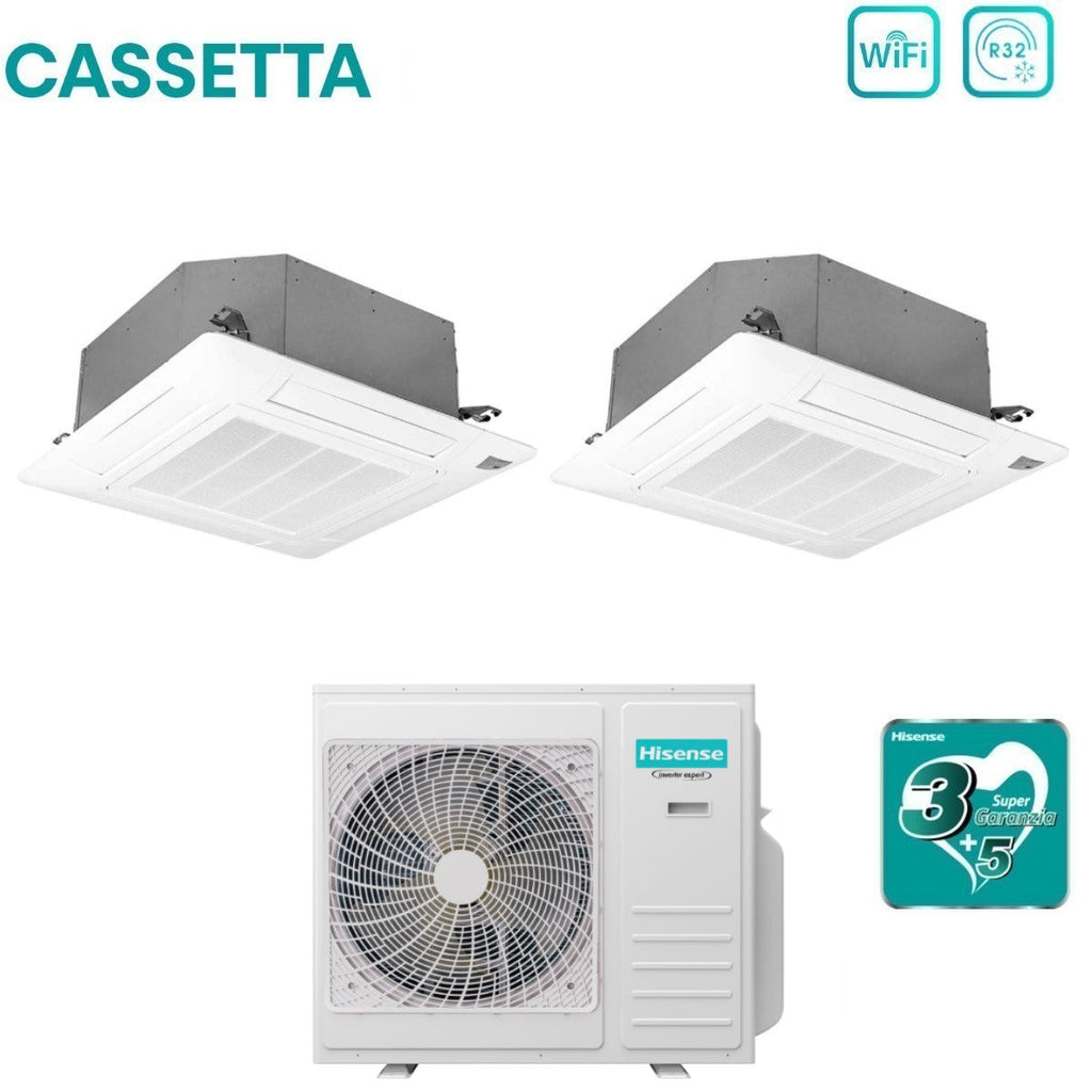 Hisense 5AMW105U4RQC Dual-split cassette 2x18000 Btu (10,0 kW)