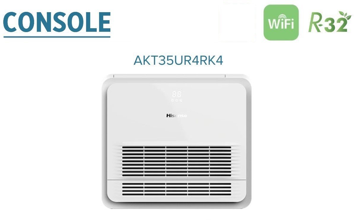 Hisense Trial Split Console Air Conditioner 12+12+12 with 4AMW81U4RAA R-32 Wi-Fi Optional With Standard Remote Control 12000+12000+12000 - New
