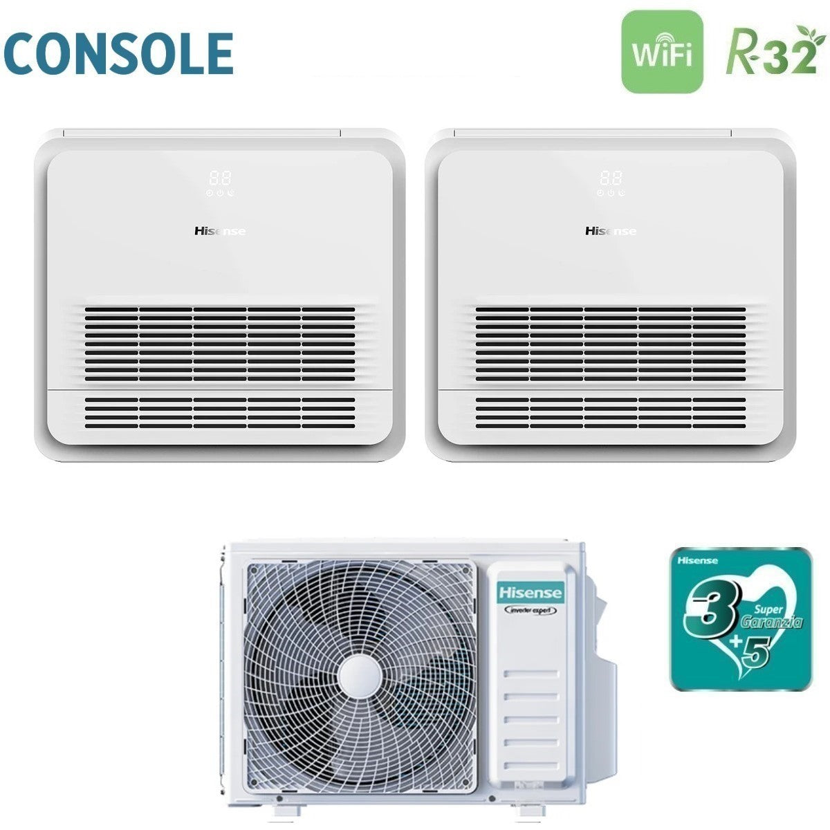 Hisense 2AMW52U4RXC Dual-split console 9+12 (R-32)