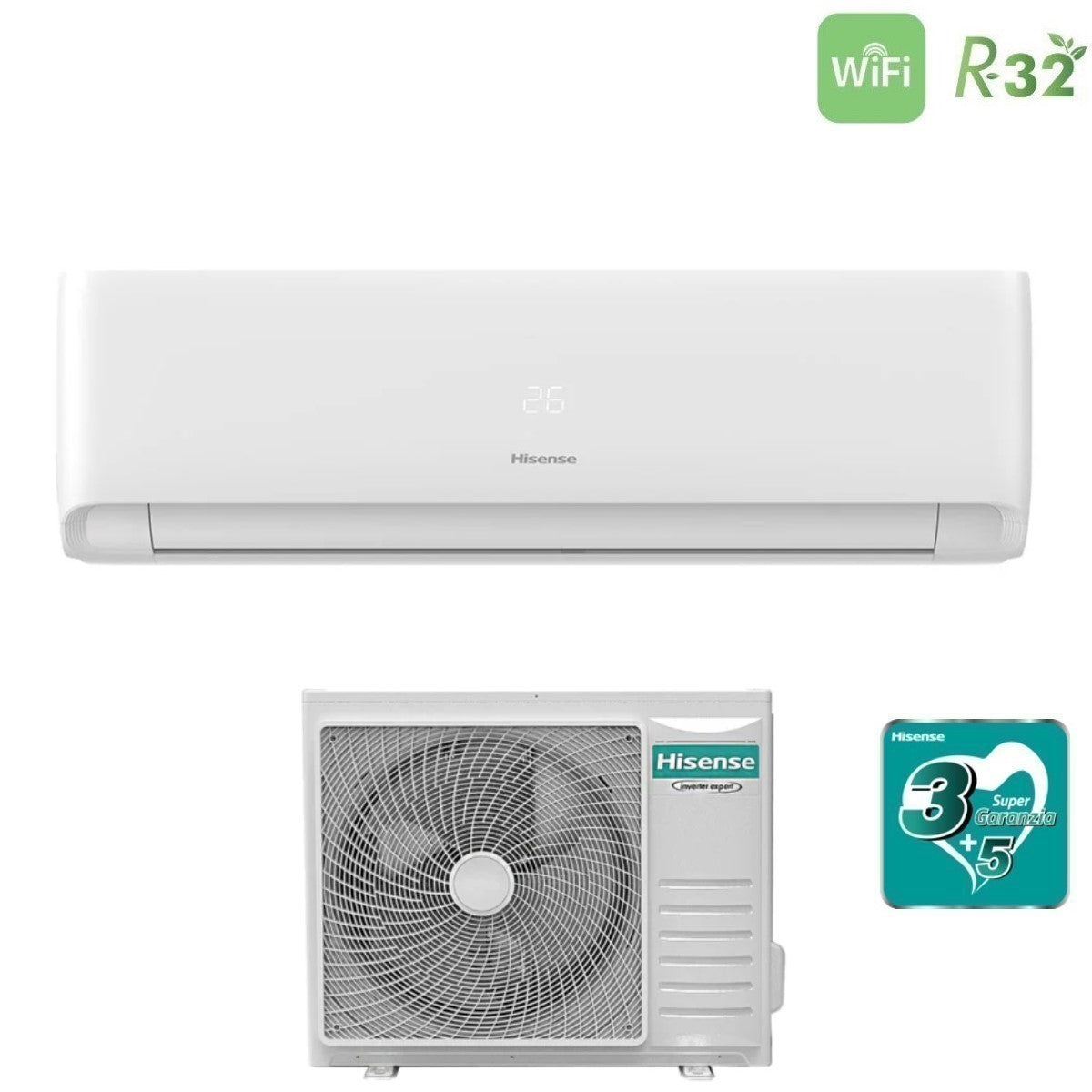 Hisense KF25MR01G Airconditioner 9000 Btu Wi‑Fi
