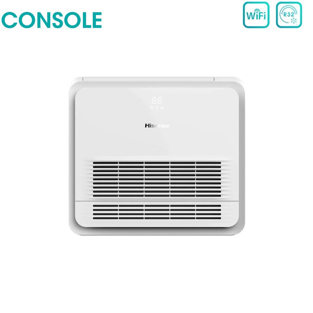 Hisense Inverter Floor Console Indoor Unit 9000 Btu AKT26UR4RK8 R-32 Wi-Fi Optional with Standard Remote Control Included