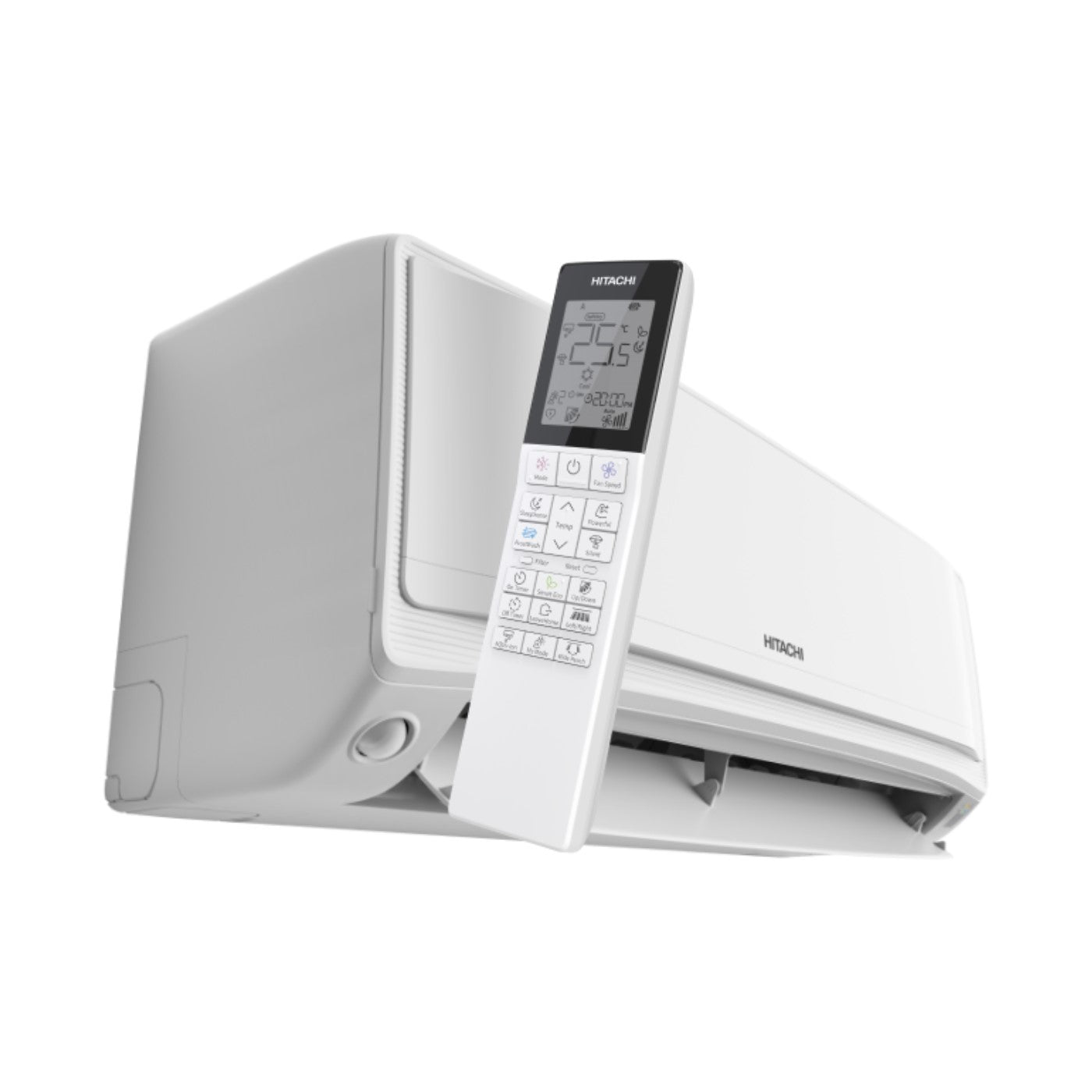 Air conditioner dual-split Hitachi AirHome 600 9+9 with RAM-G43N2HAE R-32 built-in Wi-Fi