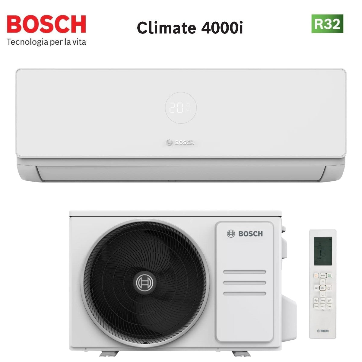 Bosch Climate 4000i CL4000I-SET 35 WE Airconditioner 12000 Btu