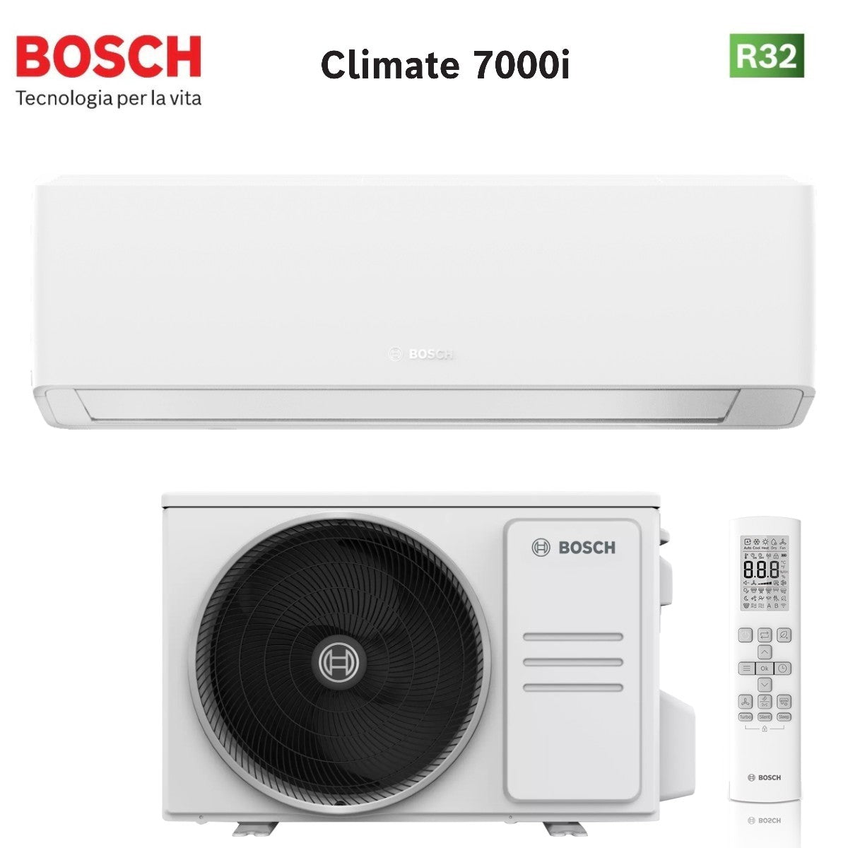 Bosch Climate 7000i Airconditioner 12000 BTU set CL7000I-SET 35 E