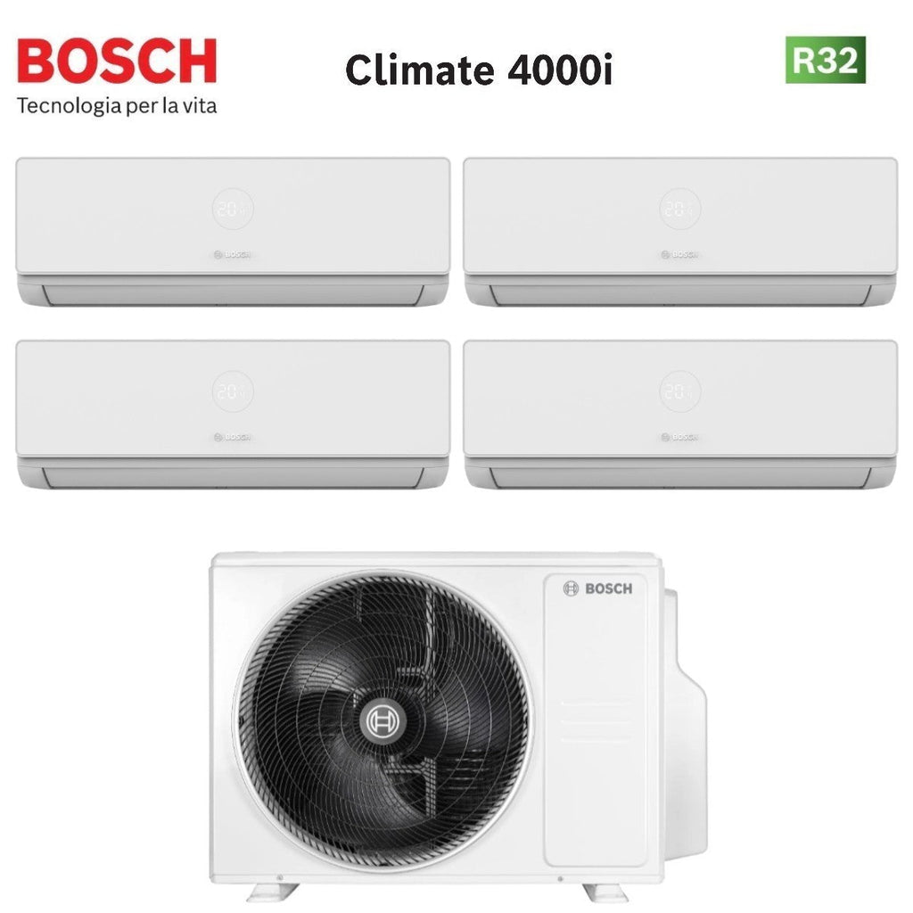 Bosch Climate 4000i quad-split airconditioner 4x 9000 BTU + CL5000M 105/4 E