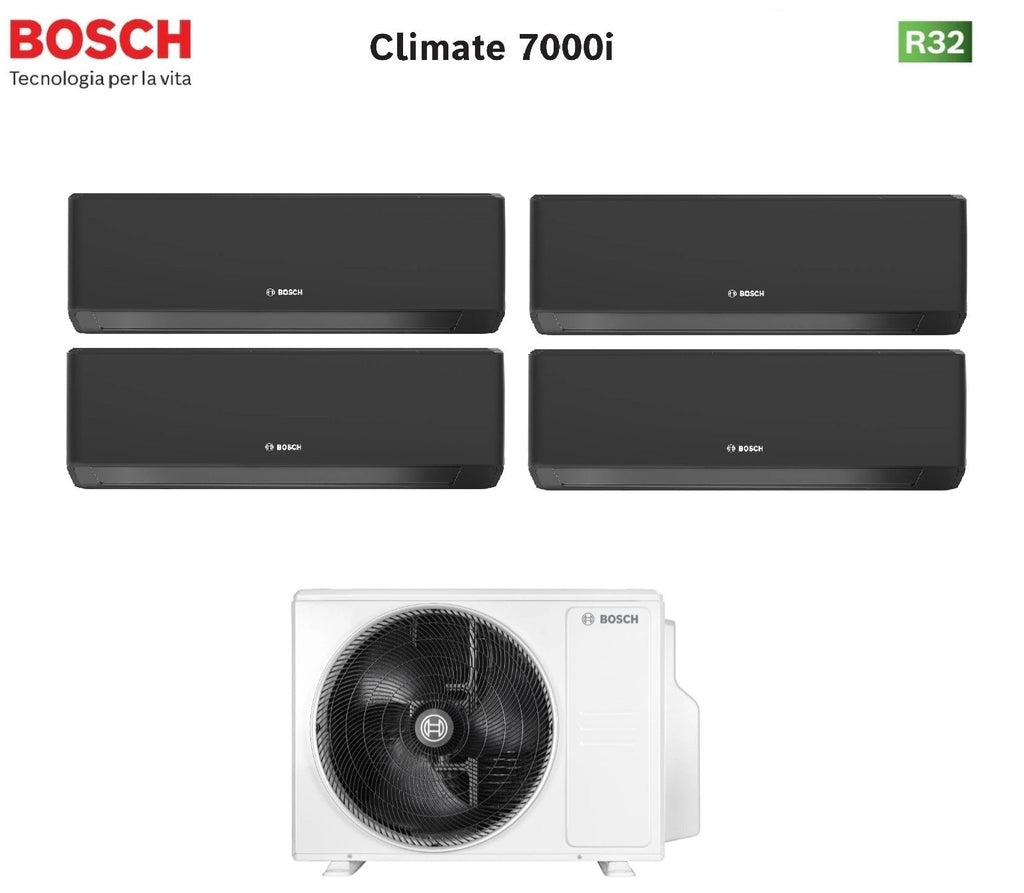 Bosch CLIMATE 7000i Black Quad-split airconditioner 4x 9000 Btu (CL5000M 82/4 E)