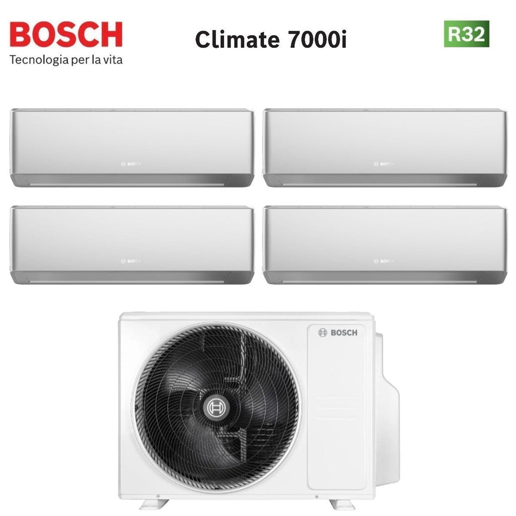 Bosch CLIMATE 7000i SILVER airconditioner quad-split 7+9+12+15