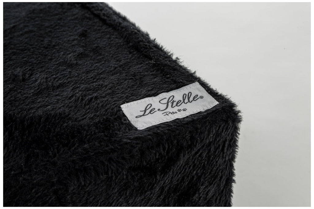 Tiragraffi per Gatti black Rivestimento Peluche with Palle e Palo Bianchi 34x42xh.51cm 8024299800457