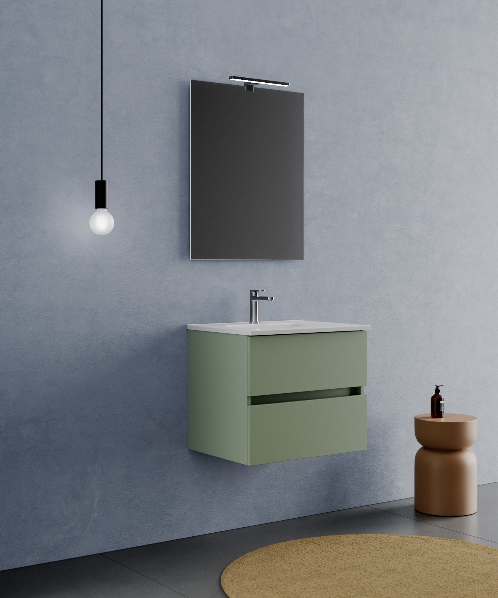 Legnox Crea wastafelmeubel 60 cm saliegroen