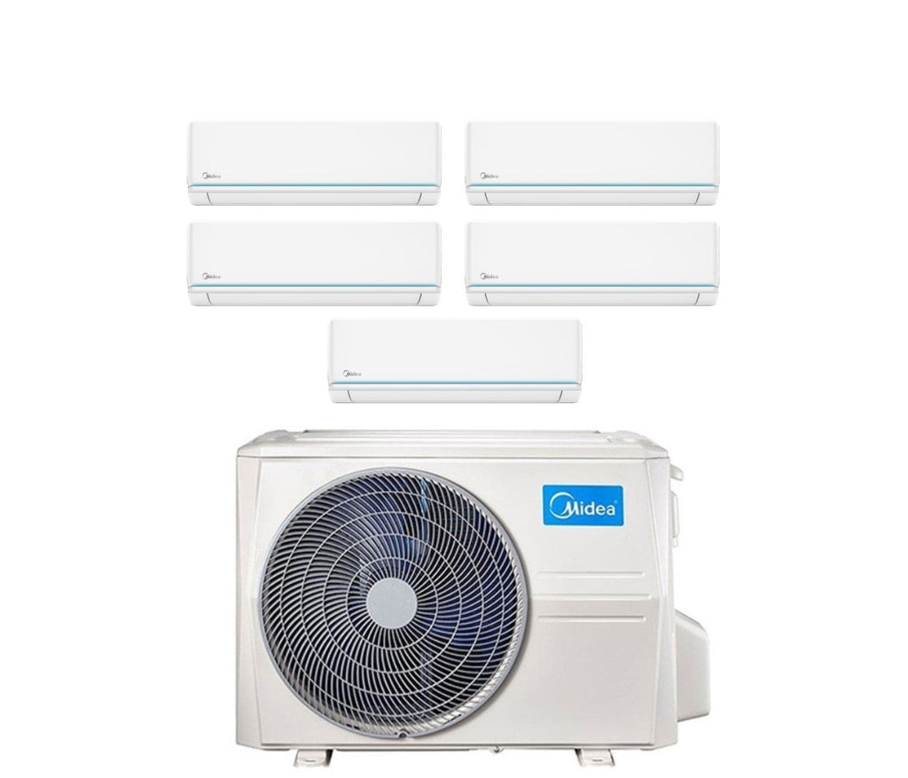 Air conditioner penta-split Midea Inverter series ELEGANCE 9+9+9+9+9 with M5OE-42HFN8-Q R-32 optional Wi-Fi 9000+9000+9000+9000+9000