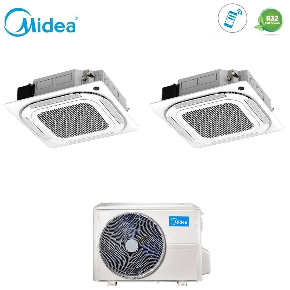 Midea M3OG-21HFN8-Q dual-split cassette airconditioner 12000+12000 BTU