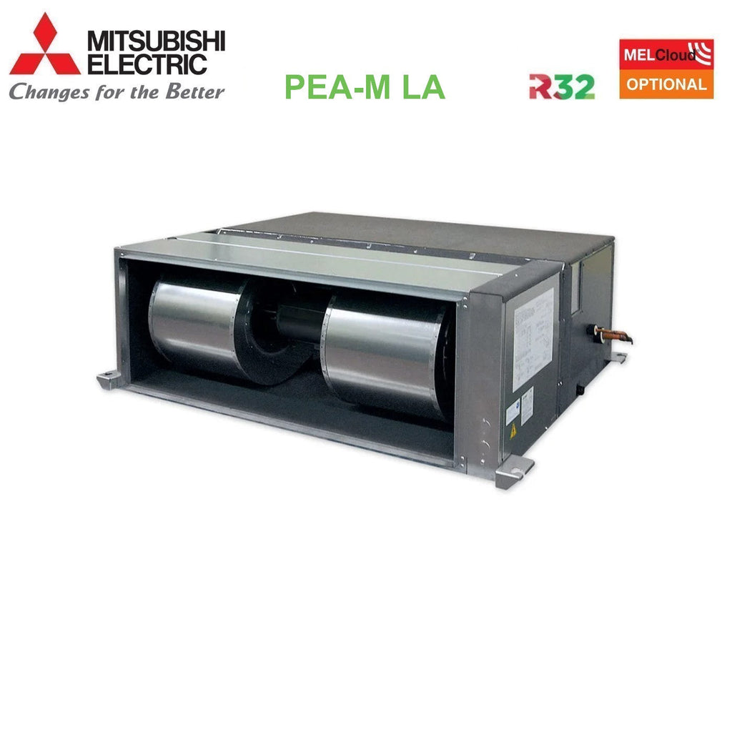Air conditioner Mitsubishi Electric Canalizzato Canalizzabile Inverter Alta Prevalenza 65000 Btu PEA-M200LA + PUZ-M200YKA Trifase R-32 optional Wi-Fi