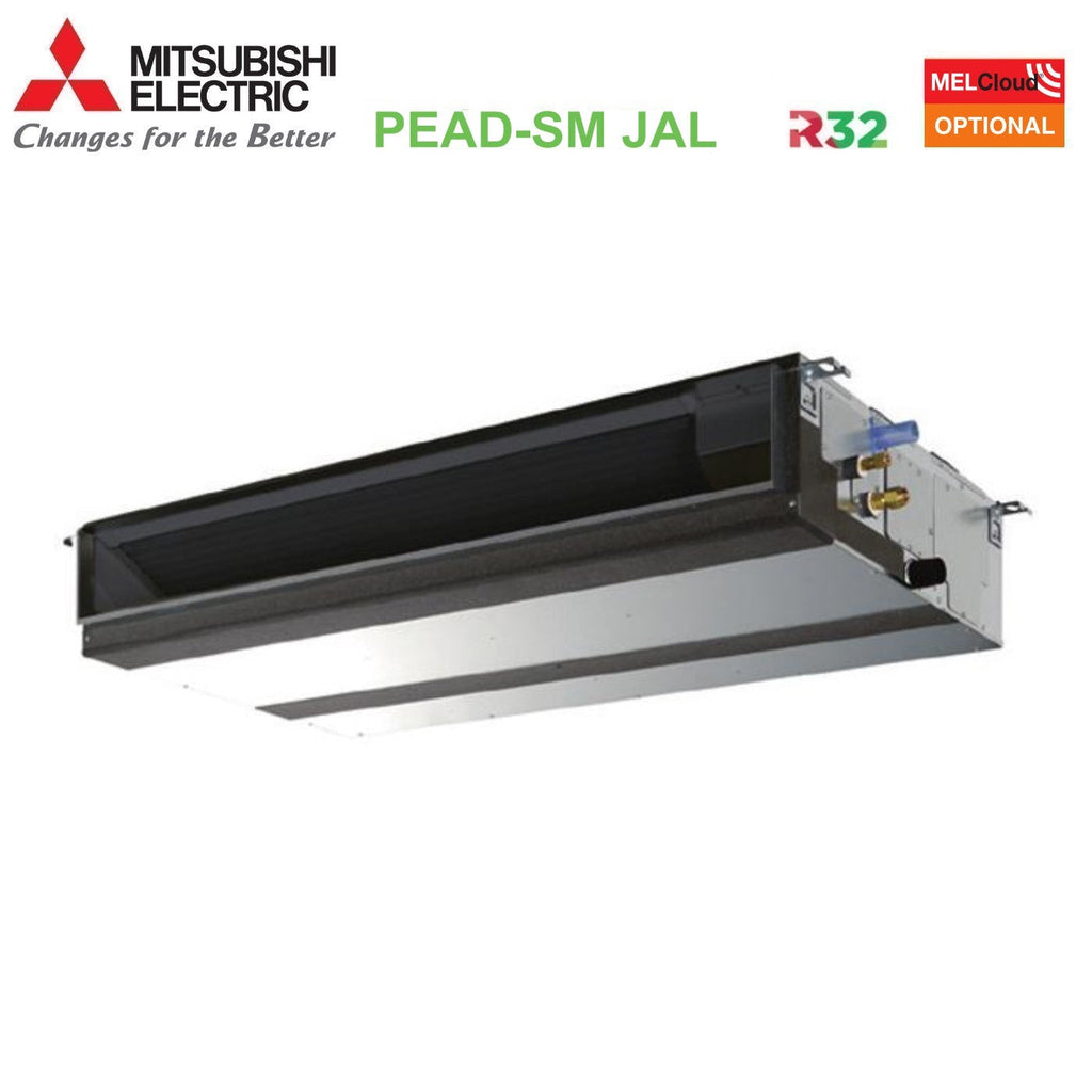 Mitsubishi Electric Ducted Air Conditioner Ducted Inverter Medium Head 48000 Btu PEAD-SM140JAL + PUZ-SM140YKA Three-phase R-32 Wi-Fi Optional