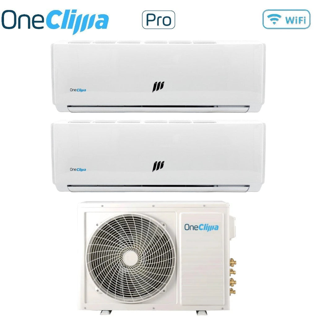OneClima Y24 dual-split airconditioner 9000+12000 BTU R-32 (Wi‑Fi optioneel)