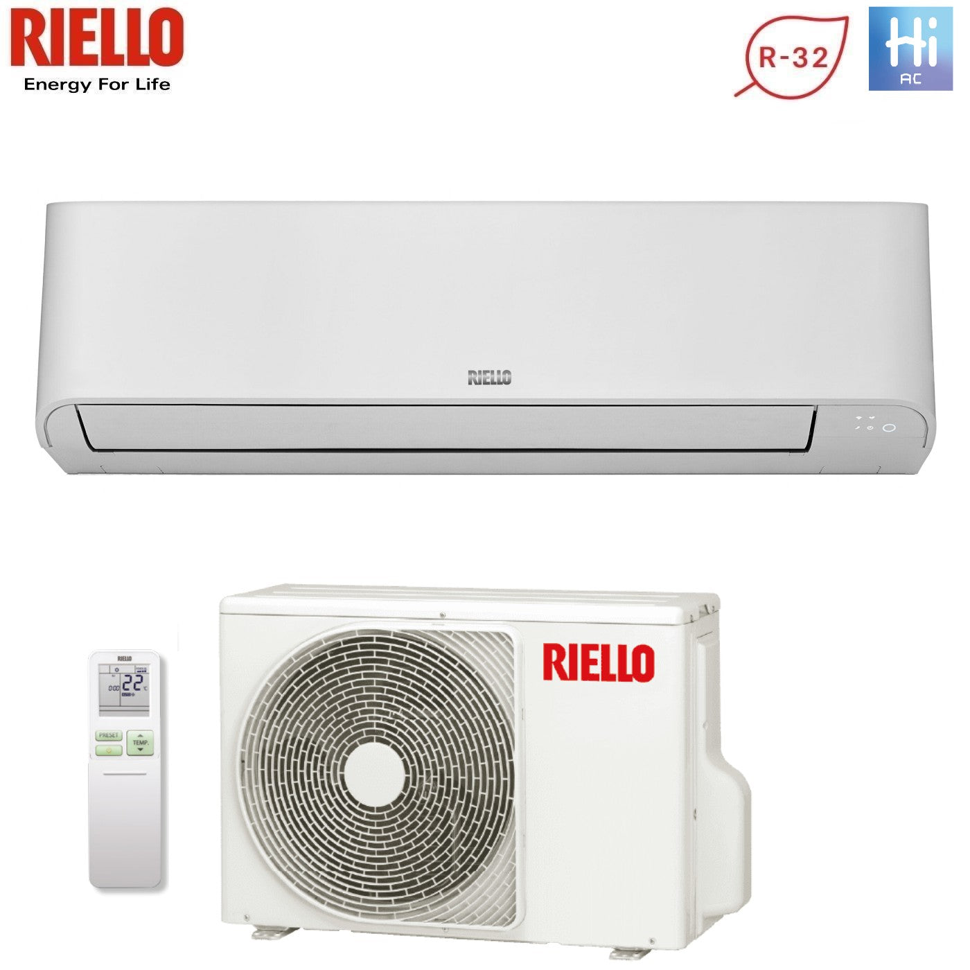 Air conditioner Riello Elixa 9000 Btu REW 25 R-32 built-in Wi-Fi