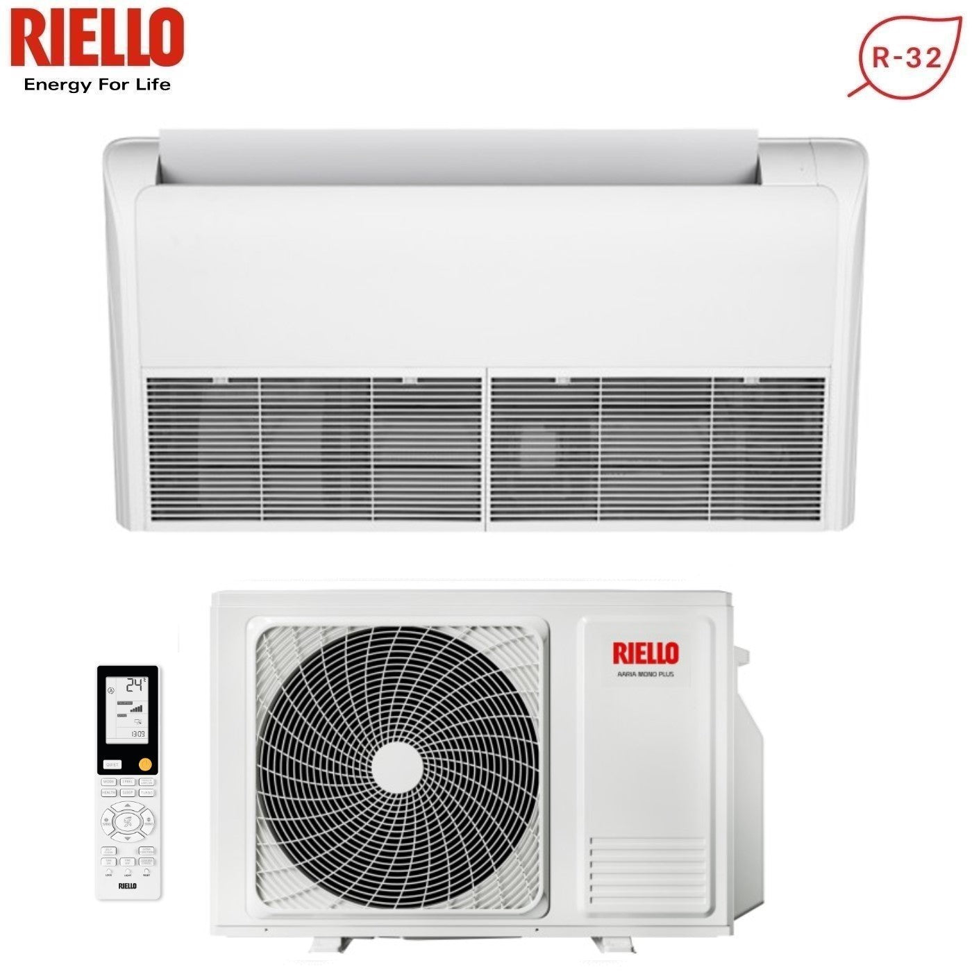 Condizionatore Soffitto/Pavimento Riello 24000 Btu AARIA PRO P AMS 70 P R-32 con Telecomando incluso