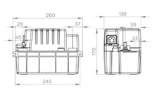 SFA Sanicondens Eco condenspomp 60 W