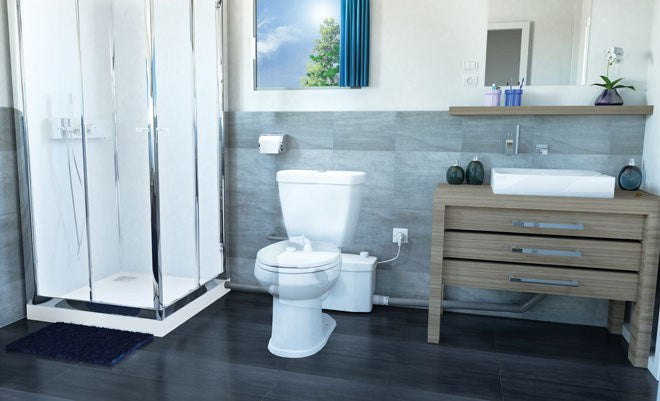 SFA Saniplus Up fijnvermaler voor wc, wastafel, douche en bidet