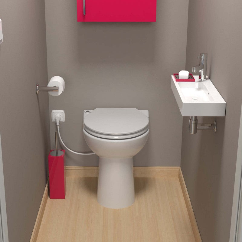 SFA Sanicompact 43 Silence toilet met geïntegreerde versnipperaar