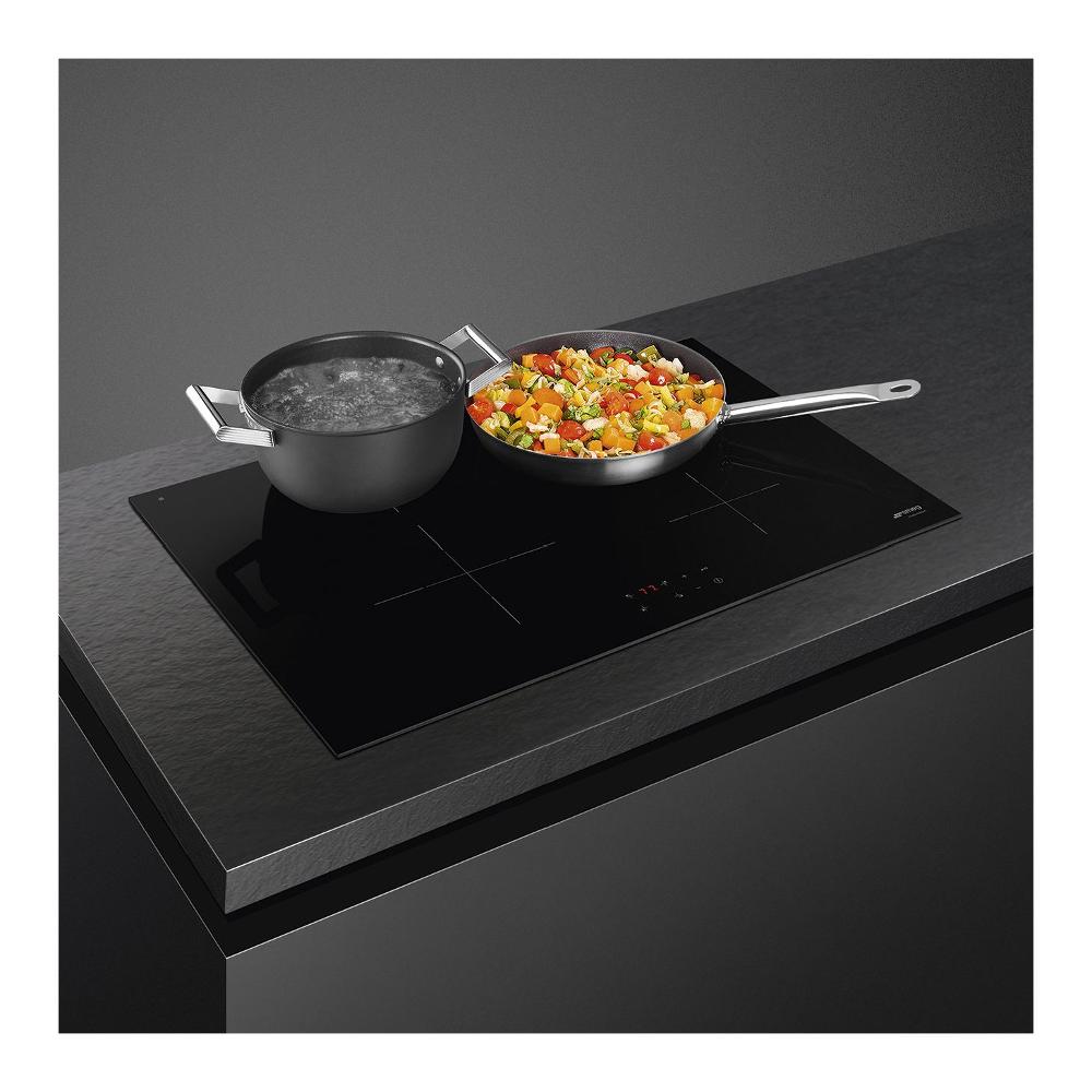 Piano cottura A Induzione Smeg Universale Si2741D 4 Fuochi (L75xP51) Vetroceramica black