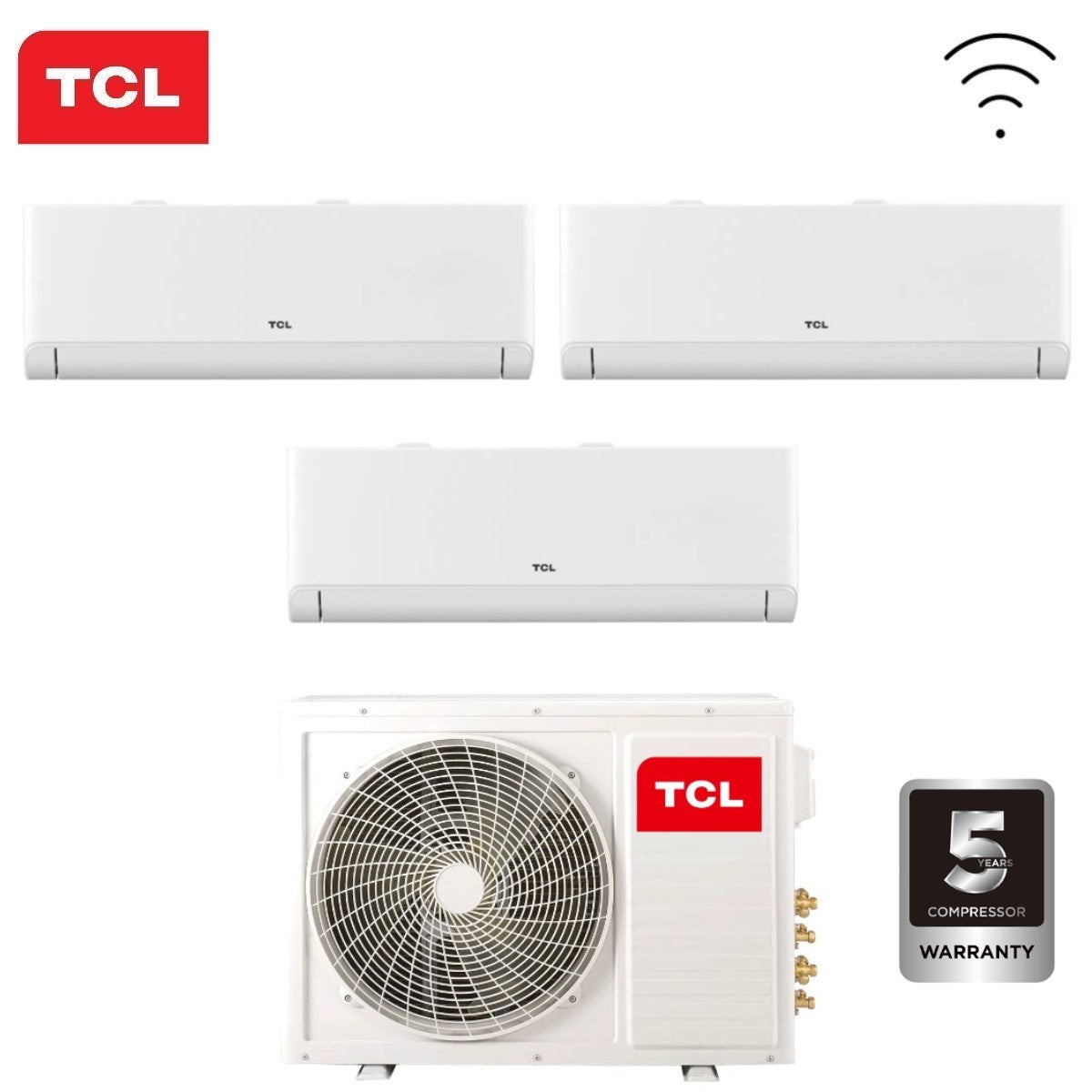 TCL BreezeIN MT2730 Tri-split Airconditioner 9+9+18 BTU (R-32, Wi‑Fi)