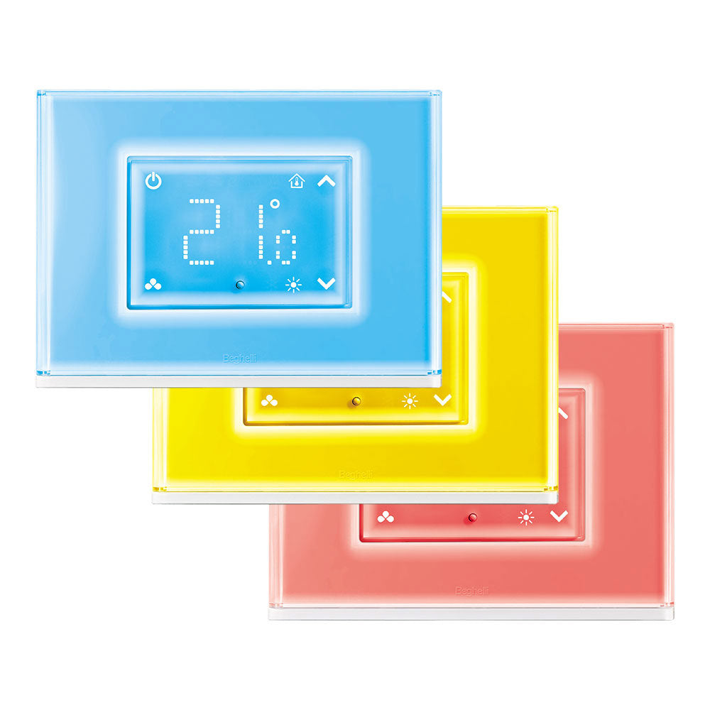 Beghelli 60047 thermostaat met touchscreen en verlichte plaat