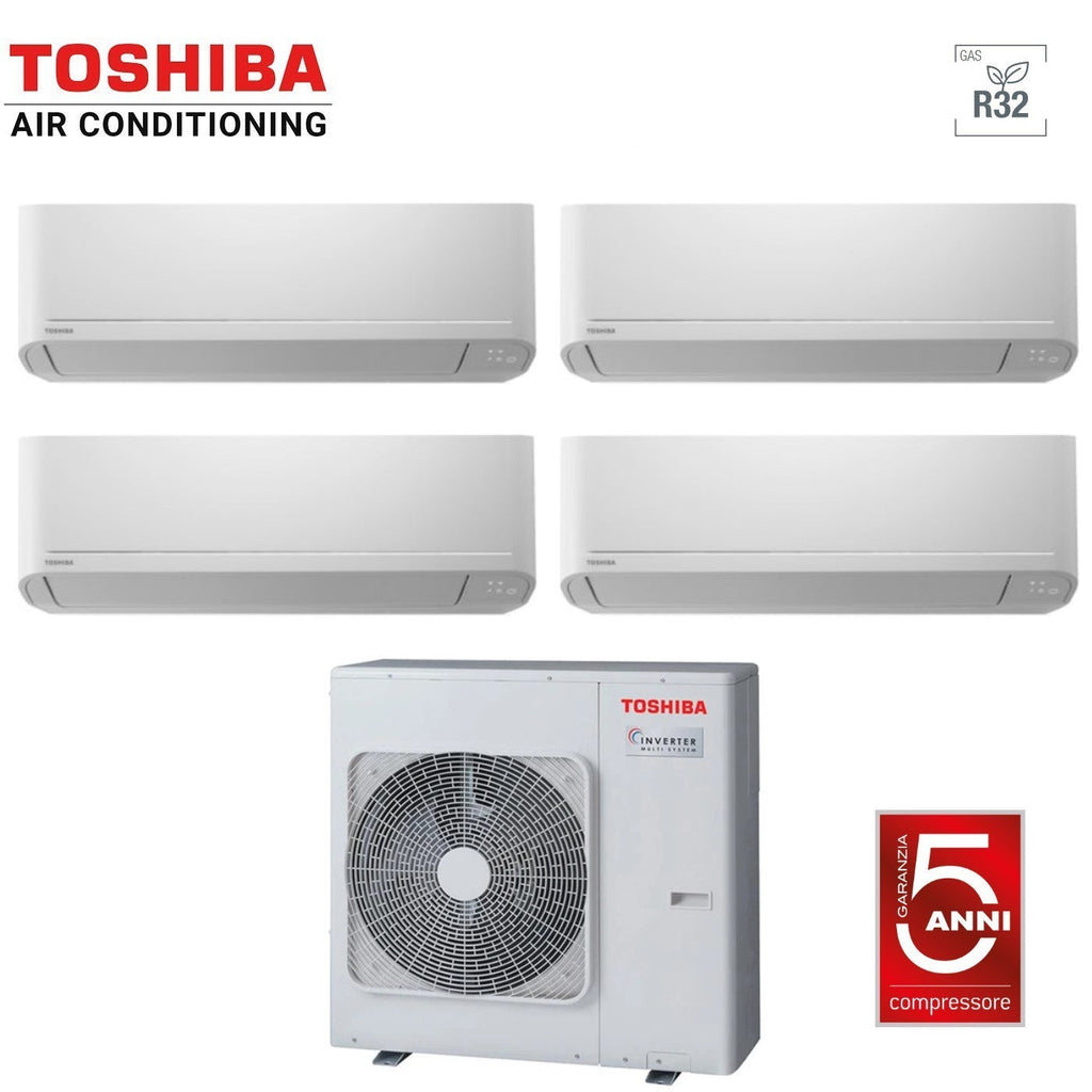 Toshiba Seiya quad-split airconditioner 4x 7000 BTU RAS-4M27U2AVG-E R32