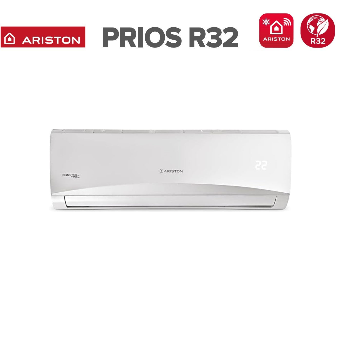 Air conditioner tri-split Ariston Inverter series PRIOS 12+12+12 with TRIAL 80 XD0C-O R-32 optional Wi-Fi 12000+12000+12000
