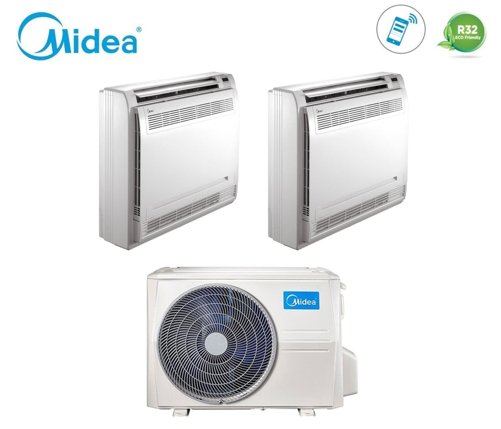 Midea Dual Split Inverter Air Conditioner Console 12+12 with M3OF-21HFN8-Q R-32 12000+12000