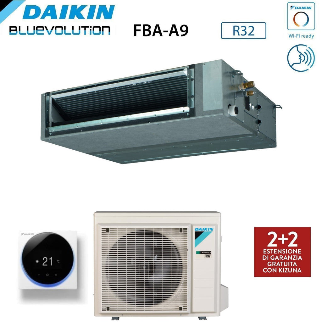 Daikin Bluevolution Ducted Air Conditioner Medium Head 18000 BTU FBA50A Single Phase R-32 Wi-Fi Optional - Italian Warranty