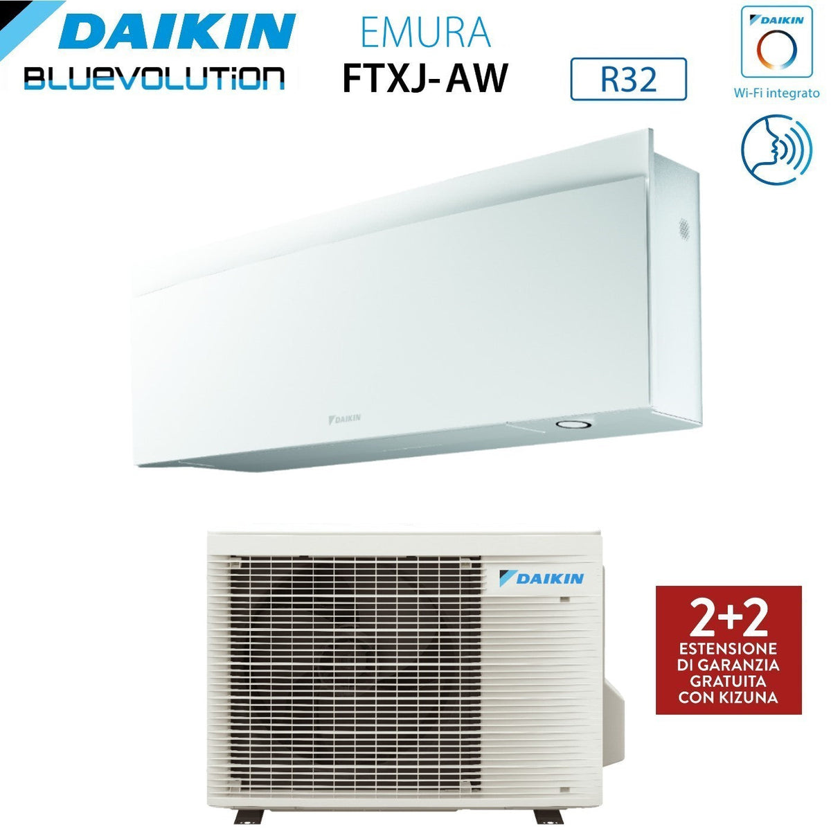 Daikin Emura FTXJ20AW airconditioner wandmodel