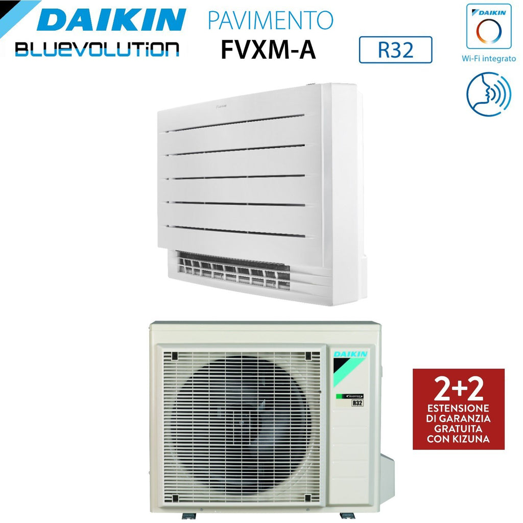Daikin Bluevolution Perfera Floor-Mounted Air Conditioner 18000 BTU FVXM50A R-32 Integrated Wi-Fi Infrared Remote Control Included Italian Warranty - New