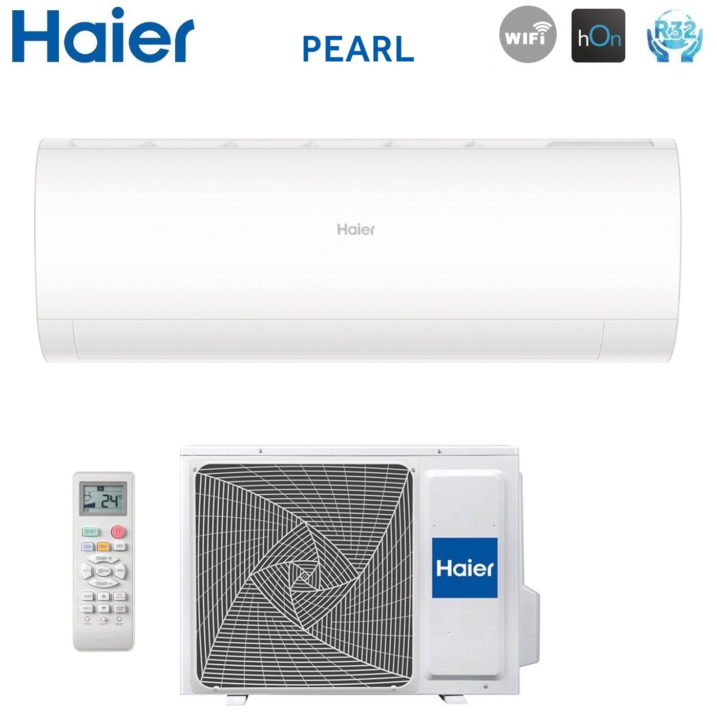 Haier Inverter Air Conditioner PEARL series 18000 Btu AS50PDAHRA R-32 Integrated Wi-Fi A++/A+