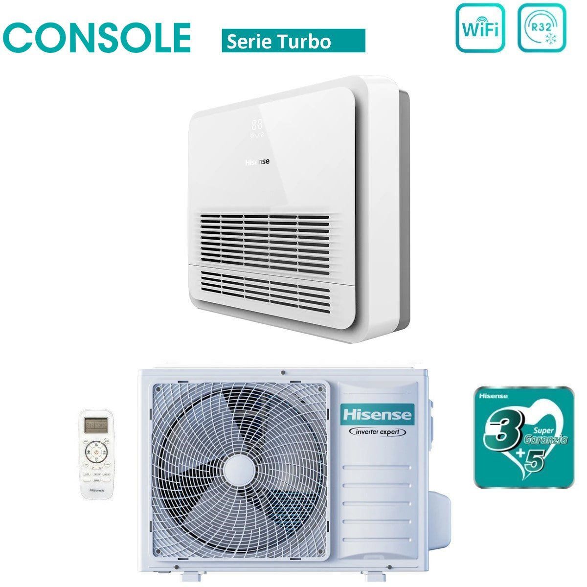 Hisense 9000 BTU Air Conditioner Inverter R-32 Wi-Fi optional | AKT26UR4RK8