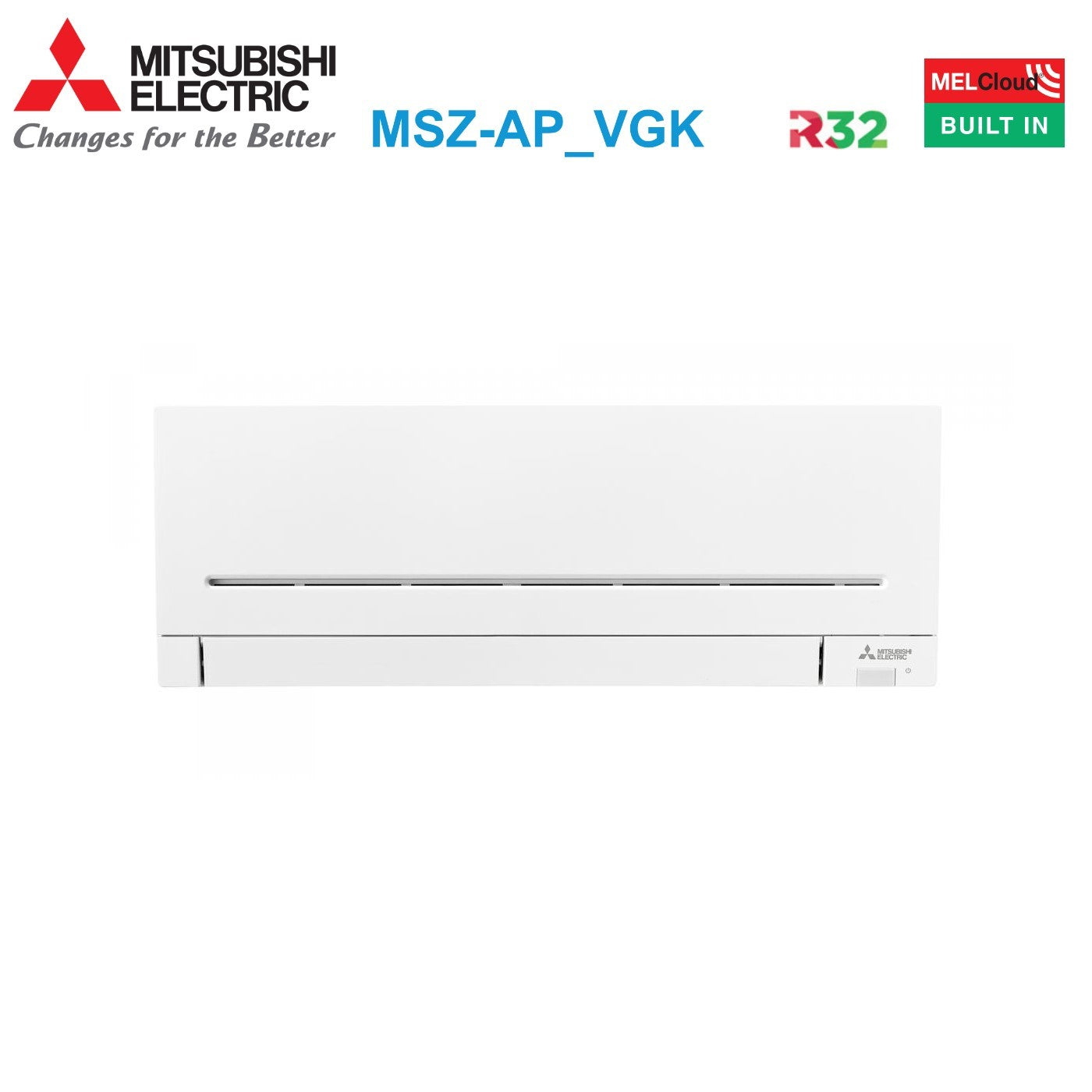 Air conditioner tri-split Mitsubishi Electric Inverter series AP-VGK 9+9+15 with MXZ-4F80VF R-32 built-in Wi-Fi 9000+9000+15000