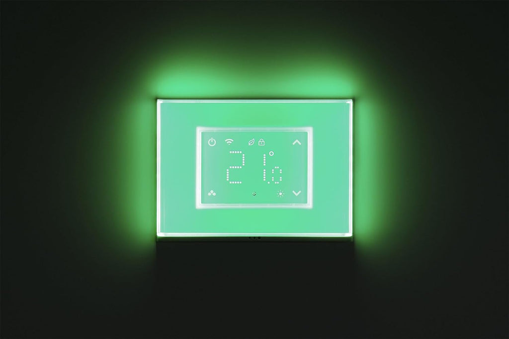 Beghelli Dom-e slimme klokthermostaat met touchdisplay en Wi‑Fi-lichtplaat 60048