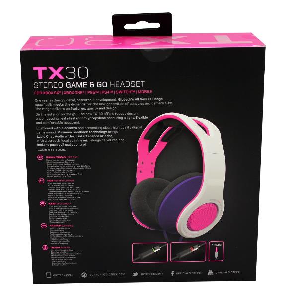 Gioteck TX30 gaming-headset met 3,5 mm en USB