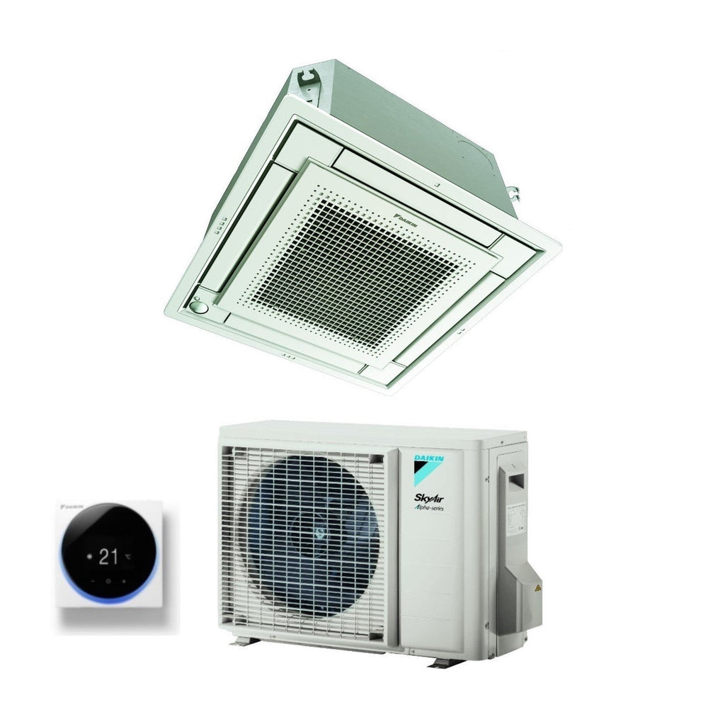 Daikin Fully Flat Cassette Air Conditioner 18000 BTU FFA50A + RZAG50A R-32 Optional Wi-Fi with Wired Control and Grille Included