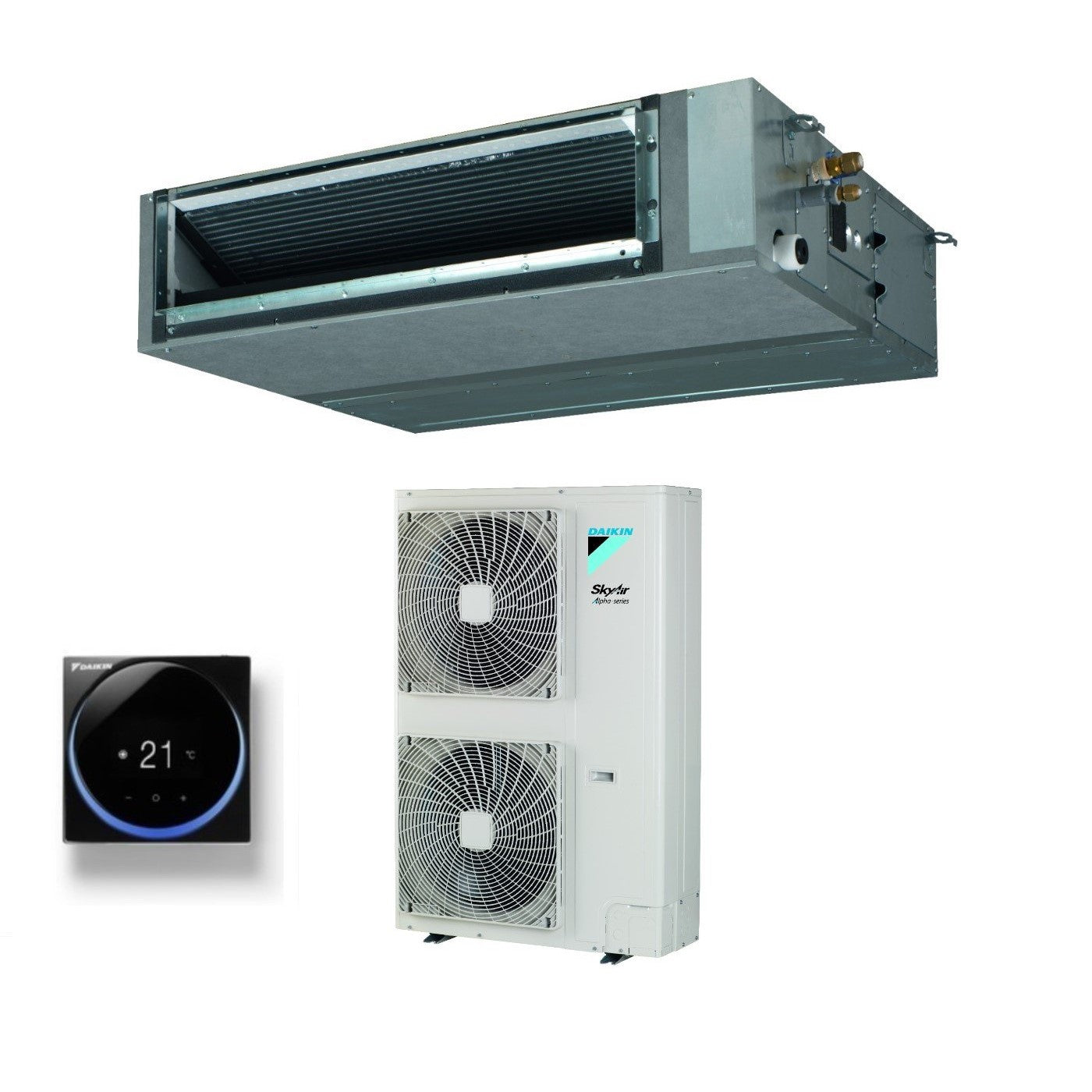 Daikin Bluevolution Ducted Air Conditioner Medium Pressure 36000 Btu FBA100A + RZAG100NV1 Single Phase R-32 Wi-Fi Optional with Wired Control